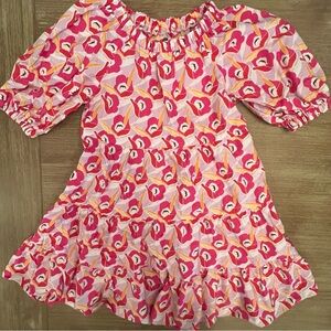 Zara Pink and Orange Floral Skirt